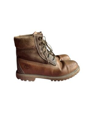 Timberland Brown Leather Suede Lace-Up Boots Women’s Size 8